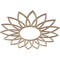 Ekena Millwork Daisy Wood Fretwork Pierced Ceiling Medallion, Red Oak, 26"OD x 9"ID x 3/8"T CMWP26X26X0375DARO - alternate 4